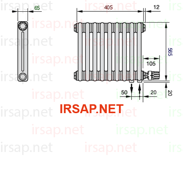 Радиатор IRSAP Tesi 20565/9 T26 CL 01